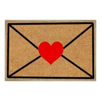 Valentines Doormat Door Mat Indoor Outdoor Entrance Heart Rug Carpet Non Slip Kitchen Bathroom Welcome Mat for Valentines Day Decoration Anniversaries Celebrations Doormat