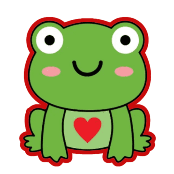 Valentines Frog Cookie Cutters with Stamp Size Option