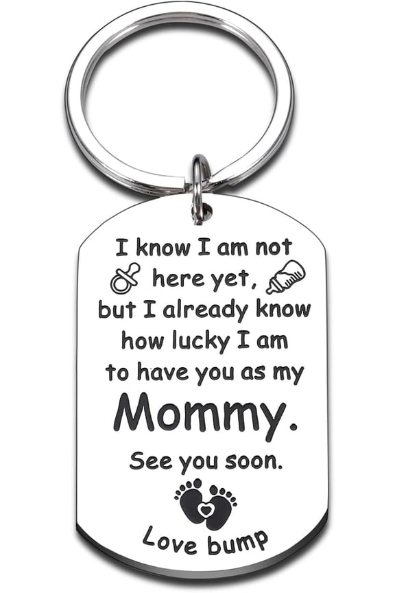 Valentines Gifts for Pregnant Women Mommy to Be Gifts for New Mom First Time Expectant Mother Keychain Shower Pregnant Mom Sets 1st Mother's Day Gift for Moms Christmas