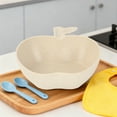 thumbnail image 1 of Valentines Gifts for Toddlers, Apple-Shaped Bowl & Utensil Set, Kid-Friendly for Party, Cute Present for Little One, 1 of 7