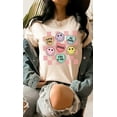 thumbnail image 1 of Valentines Heart Candy Checker Graphic Tee T-Shirt, 1 of 7