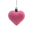 thumbnail image 1 of Valentines Heart Hanging Ball Ornaments for Tree, Artificial Velvet Fabric Decorations, Pink Decorative Baubles for Wedding Anniversary Party, 2.4in, 1 of 8