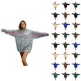 thumbnail image 1 of Valentines Hoodies for Men Women 2026 Trendy Long Sleeve Valentines I Love You This Much Sweatshirt with Pockets for Couples, 1 of 6