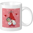 thumbnail image 1 of Valentines Hot Drinks Coffee Mug Gift Flower Heart Dwarf Cartoon Romantic Cute Funny Pink Ceramic Unspillable Reusable Insulated School Family Pantry Office Mug Anniversary Decorative 11 Ounce, 1 of 6