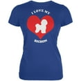 thumbnail image 1 of Valentines I Love My Bichon Royal Juniors Soft T-Shirt, 1 of 1