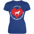 thumbnail image 1 of Valentines I Love My Black Lab Royal Juniors Soft T-Shirt, 1 of 1