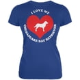 thumbnail image 1 of Valentines I Love My Chesapeake Bay Retriever Royal Juniors Soft T-Shirt, 1 of 1