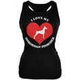 thumbnail image 1 of Valentines I Love My Doberman Pinscher Black Juniors Soft Tank Top - X-Large, 1 of 1