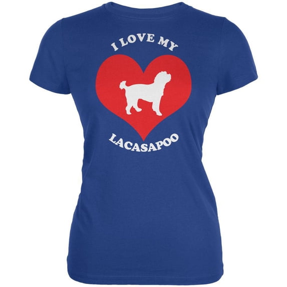 Valentines I Love My Lacasapoo Royal Juniors Soft T-Shirt - Medium