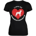 thumbnail image 1 of Valentines I Love My Rhodesian Ridgeback Black Juniors Soft T-Shirt - Large, 1 of 1