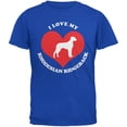 thumbnail image 1 of Valentines I Love My Rhodesian Ridgeback Royal Adult T-Shirt - X-Large, 1 of 1