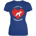 thumbnail image 1 of Valentines I Love My Schnauzer Royal Juniors Soft T-Shirt - Small, 1 of 1