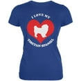 thumbnail image 1 of Valentines I Love My Tibetan Spaniel Royal Juniors Soft T-Shirt - 2X-Large, 1 of 1