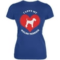 thumbnail image 1 of Valentines I Love My Welsh Terrier Royal Juniors Soft T-Shirt, 1 of 1