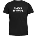 thumbnail image 1 of Valentines I Love My Wife Video Games Black Adult T-Shirt - Small, 1 of 1