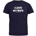thumbnail image 1 of Valentines I Love My Wife Video Games Navy Adult T-Shirt - 3X-Large, 1 of 1