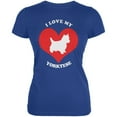 thumbnail image 1 of Valentines I Love My Yorktese Royal Juniors Soft T-Shirt, 1 of 1
