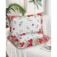 thumbnail image 1 of Valentines Love Heart Queen Pillow Cases Set of 2 - Microfiber Bed Throw Pillow Covers, Eucalyptus Red Love Heart Grey Plaid Decorative Lumbar Pillow Cover with Envelope Closure for Sofa 20"x30", 1 of 6