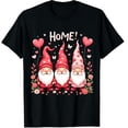 thumbnail image 1 of Valentines Love Hearts T-Shirt Happy Valentine's Day Graphic Black T-Shirt for Men and Women, 1 of 4