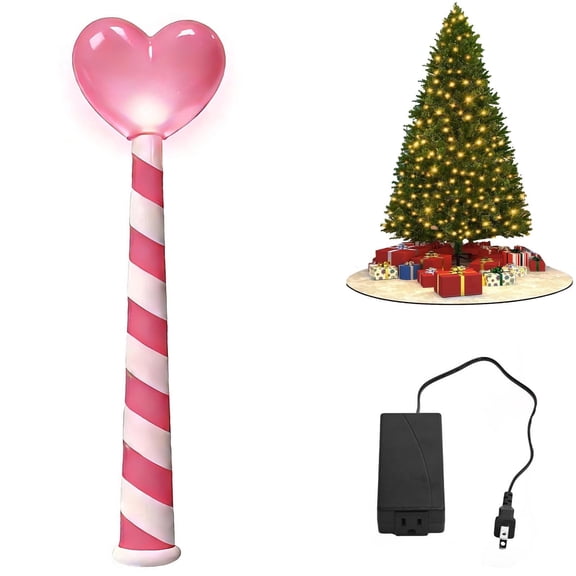 Valentines Magic Wand,Pink Heart Shape Red&White Candy Color Valentines's Wand Remote Control Outlet, Magic Wand Valentines Light Controller,Easily Turn On/Off,Fun For Kids Adults