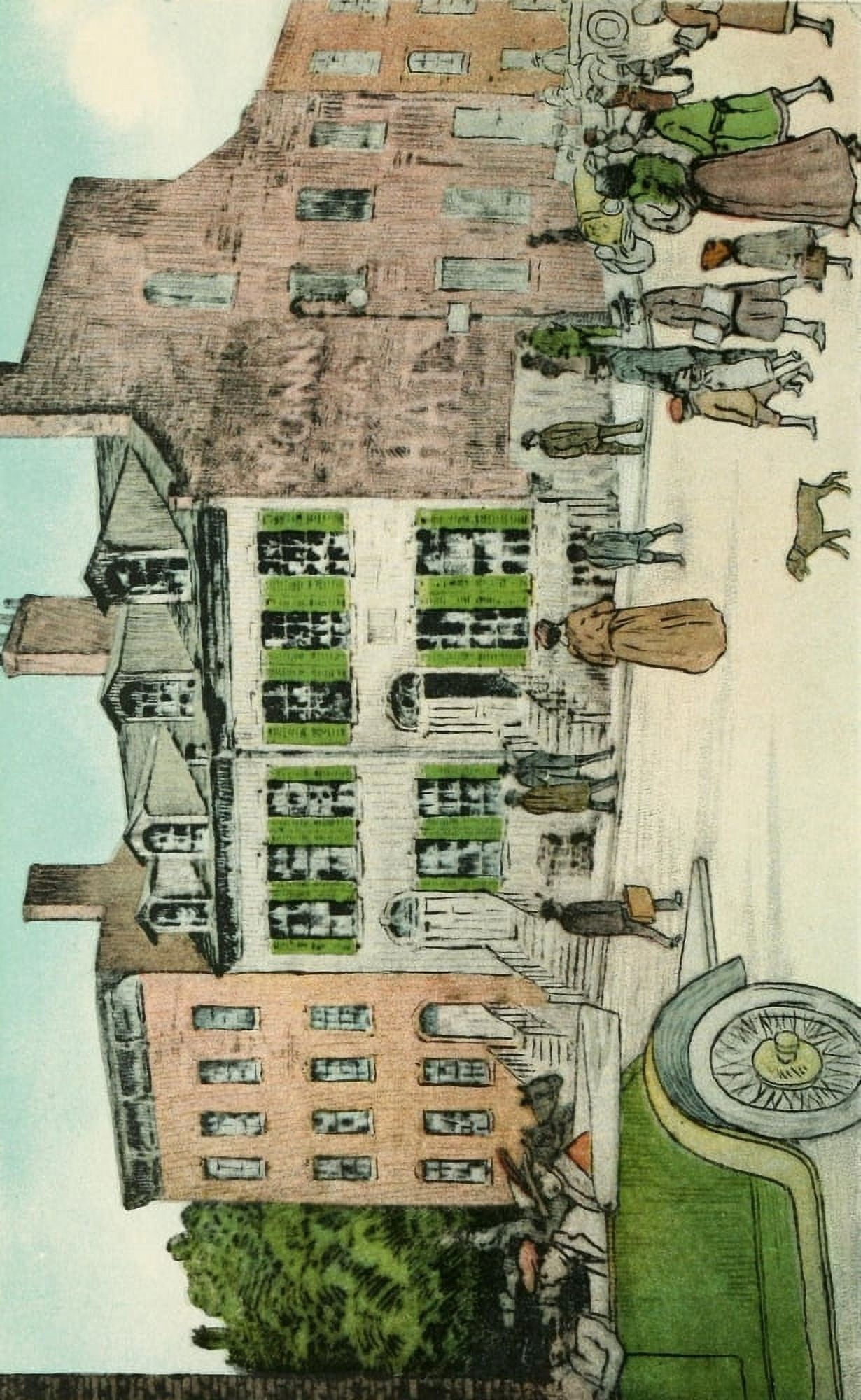 Valentines Manual of Old New York 1920 President Monroes residence to 1831 Canvas Art - Carle M Boog (18 x 24)