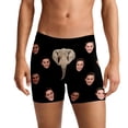 thumbnail image 1 of Valentines Mens Underwear Funny Wife Face Comfortable Underwear Shorts Valentines Day Underpants Black S, 1 of 7