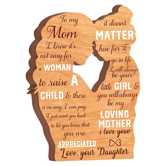 Valentines Mom Gifts from Son,Stocking Stuffers for Mama, Unique I Love You Mama Birthday Present Ideas for New Mom First Time Mom - Desk Decor Acrylic Sign