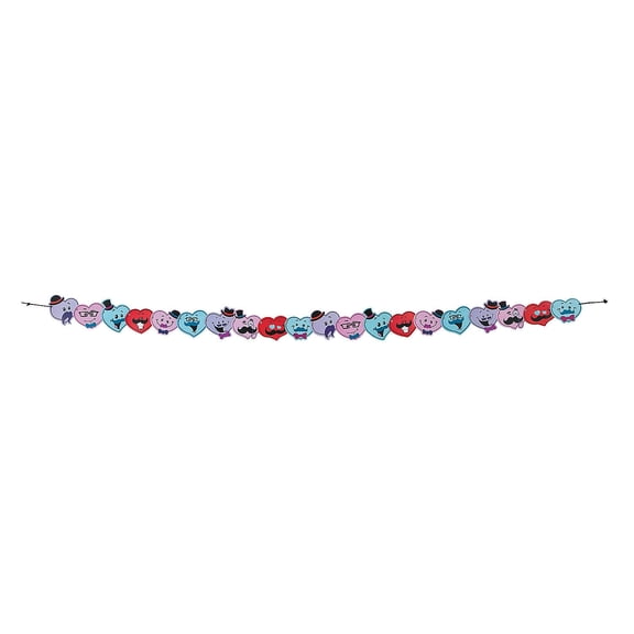 Valentines Moustache Garland - Party Decor - 1 Piece