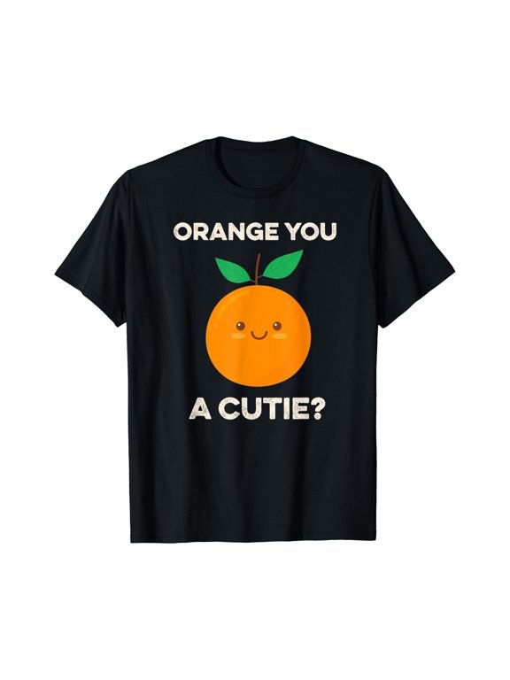 Valentines Orange You A Cutie Kawaii Cute Citrus Fruit T-Shirt