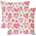 thumbnail image 1 of Valentines Pillow Covers 18X18 Inch Set of 2 Lollipops Candy Heart Love Bow Red Valentines Day Decorations Outdoor Modern Farmhouse Decorative Throw Pillow Cases for Couch Living Room Decor, 1 of 6