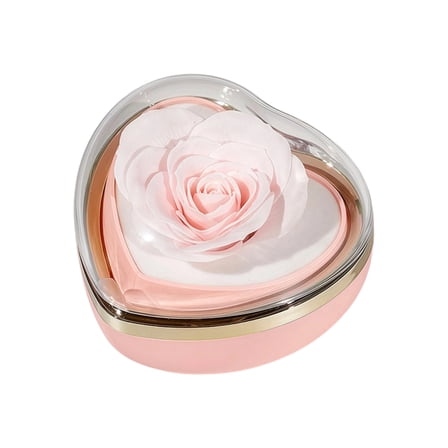 Valentines Reversible Romantic Artificial Rose Heart-shape Gifts Box, for Anniversary Wedding Valentines Day Christmas Birthday Gifts for Mom Wife Girlfriend Women, Red