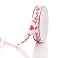 thumbnail image 1 of Valentines Ribbon,Valentine's Heart Ribbons - Satin,0.4 IN*30 FT,Valentines Curling Wrapping Ribbons in Bulk DIY Craft Supplies Valentines Decorations Gift Ribbon(B), 1 of 4