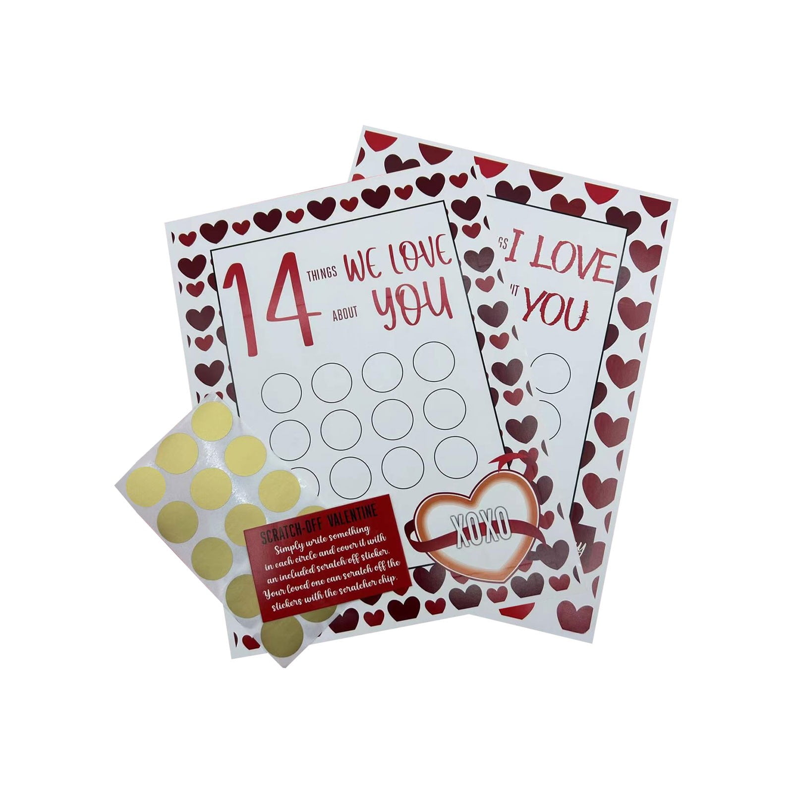 Valentines Scratch Off Date Night Ideas, Valentine's Scratch Off Advent