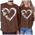 thumbnail image 1 of Valentines Shirt for Women Love Heart Graphic Print Long Sleeve Sweatshirts Casual Valentines Gifts Relaxed Fit Tops Outfit Clothes, 1 of 4