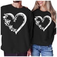 thumbnail image 1 of Valentines Shirt for Women Love Heart Graphic Print Long Sleeve Sweatshirts Casual Valentines Gifts Relaxed Fit Tops Outfit Clothes, 1 of 4