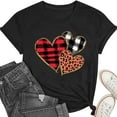 thumbnail image 1 of Valentines Shirts for Women: Cute Love Heart Shirt Valentine T Shirt Red Short Sleeve Casual Hearts Tops, 1 of 8