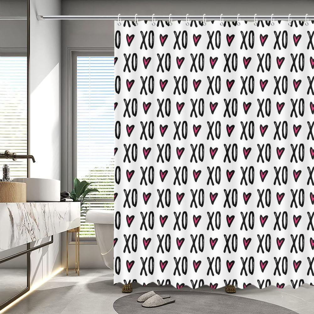 Valentines Shower Curtain for Bathroom Valentine''s Day Shower Curtain ...