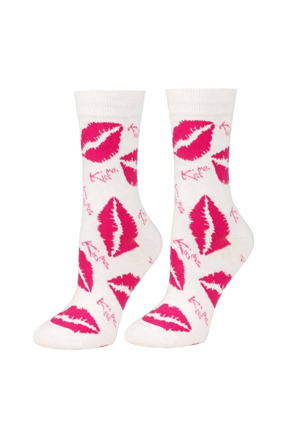 Valentines Socks Men Women Novelty Dress Socks Valentine's Day Gifts Stockings Unisex Adult White One Size
