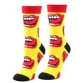 thumbnail image 1 of Valentines Socks Men Women Novelty Dress Socks Valentine's Day Gifts Stockings Unisex Adult Yellow One Size, 1 of 2