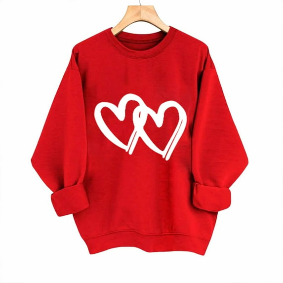 Valentines Sweatshirt Plus Size