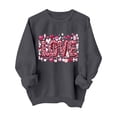 thumbnail image 1 of Valentines Sweatshirts for Women Cute Crew Neck Sweatshirt Heart Print Long Sleeve Shirt Fashion Trendy Outfits, 1 of 7