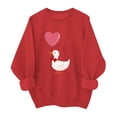 thumbnail image 1 of Valentines Sweatshirts for Women,Cute Love Heart Graphic Plus Size Shirts Long Sleeve Crewneck Pullover Tops, 1 of 6