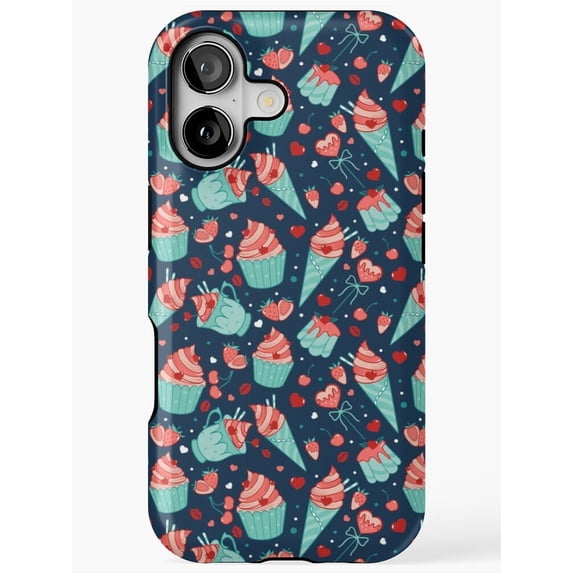 Valentines Sweets Blue Style Phone Case for iPhone 11 12 13 14 15 16 17 Pro Max
