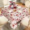 thumbnail image 1 of Valentines Tablecloth Square 60 Inch, Lace Flower Red Rose Heart Valentines Table Cloth Cover for Dinner Party Wedding Decor, 1 of 6