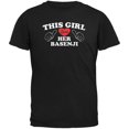 thumbnail image 1 of Valentines This Girl Loves Her Basenji Black Adult T-Shirt, 1 of 1