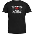 thumbnail image 1 of Valentines This Girl Loves Her German Shepherd Black Adult T-Shirt - Medium, 1 of 1