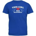 thumbnail image 1 of Valentines This Girl Loves Her Ragdoll Royal Adult T-Shirt - X-Large, 1 of 1