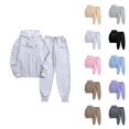 thumbnail image 1 of Valentines Track Suits for Women Set Graphic Hoodie and Jogger Sweatpants 2 Piece Matching Sweatsuit Travel Lounge Set, 1 of 1