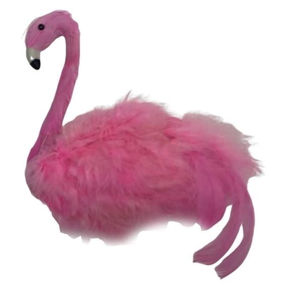 Valentines Tree Topper Flamingo Holiday Ornament Artificial Feather Material for Summer Parties Home Decoration