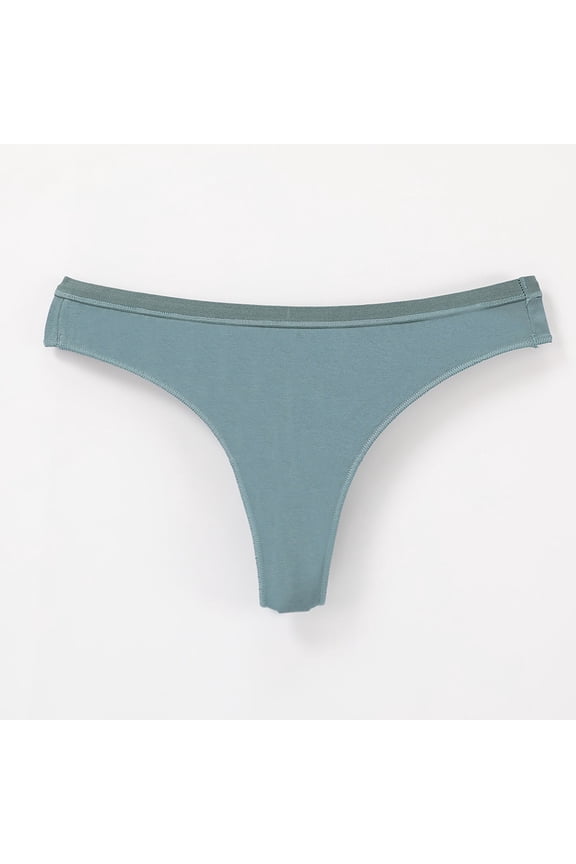 Valentines Underwear Seamless Low Cut Thong Womens Soft Stretchy Daily Yoga Underwear Briefs Sky Blue XL